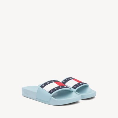 tommy jeans flag slides women's