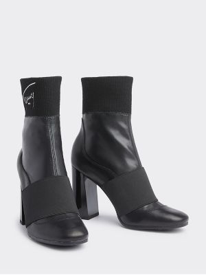 tommy hilfiger buckle high boot stretch
