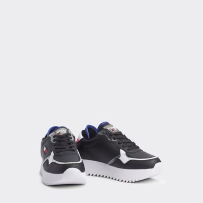 tommy hilfiger leather platform sneaker