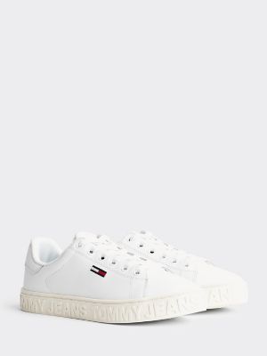 tommy hilfiger women's leather sneakers