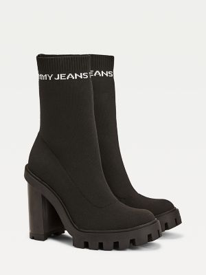 tommy hilfiger sock boots navy