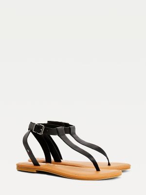 Leather T-Strap Sandal | Tommy Hilfiger