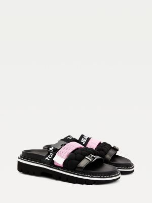braided mule sandal