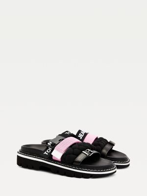 braided strap slides tommy hilfiger