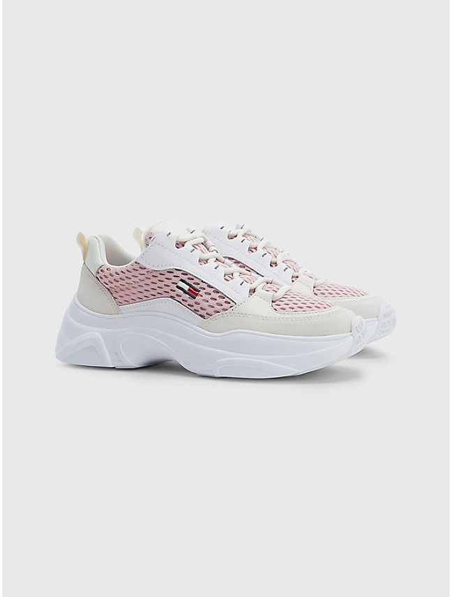 Sky Distrahere Holde Lightweight Mesh and Leather Sneaker | Tommy Hilfiger