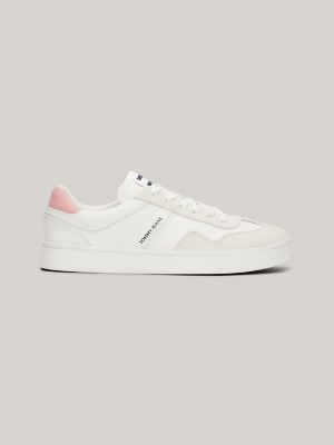 TJ Mixed Texture Suede Court Sneaker Tommy Hilfiger