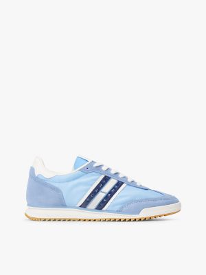 Espadrille de course Tommy Jeans en matières mixtes, bleu prune sucré