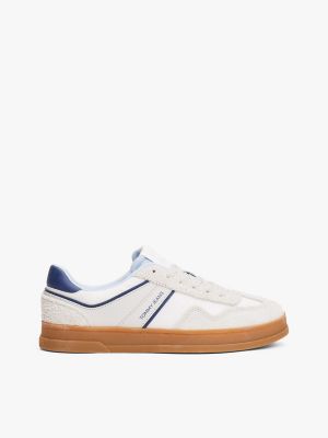 Tommy Jeans Low-Top Mixed-Media Sneaker, Stratus Grey