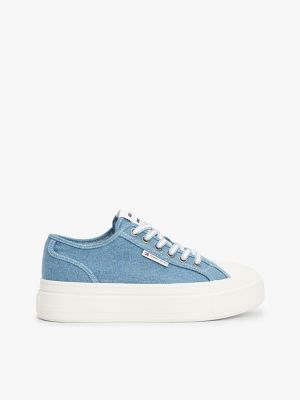Espadrille à plateforme en denim Tommy Jeans, denim