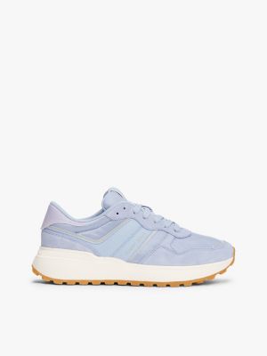 Tommy Jeans Suede Low-Top Sneaker, Blue Chime