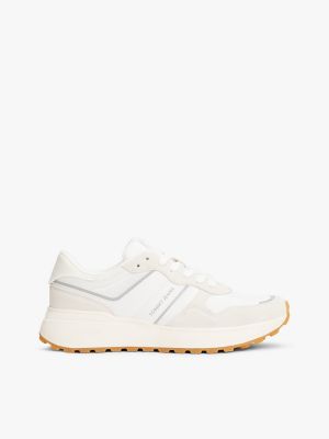 Espadrilles basses en suède Tommy Jeans, écru
