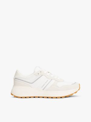 Tommy Jeans Suede Low-Top Sneaker, Ecru