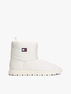 Tommy Jeans Water-Repellent Padded Boot, Ivory