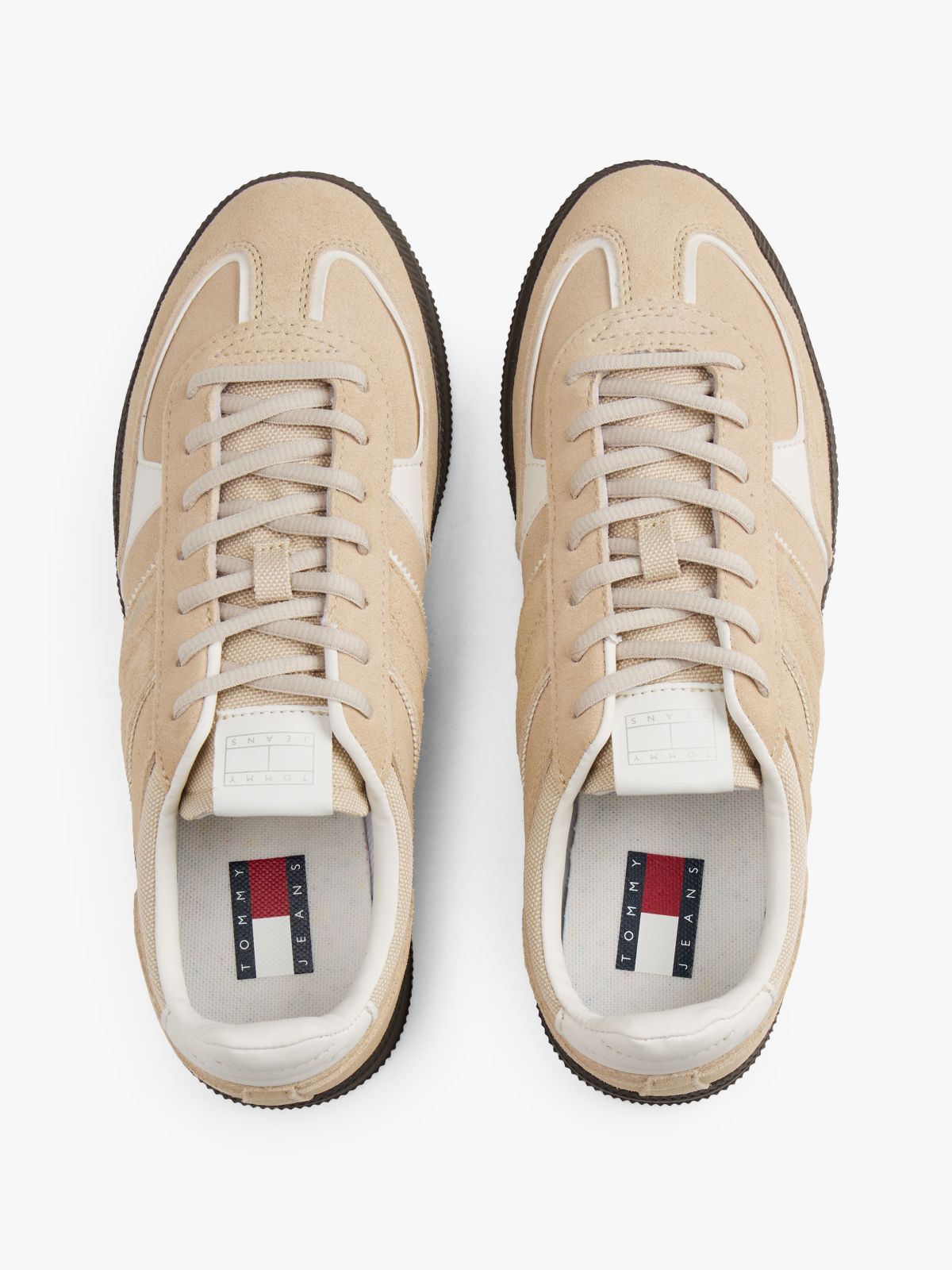 Tommy Jeans Suede Skater Sneaker — White Clay