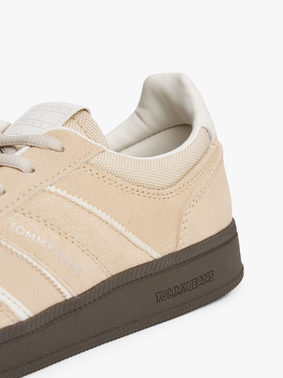 Tommy Jeans Suede Skater Sneaker — White Clay