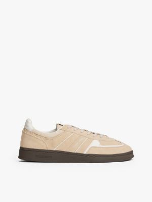Tommy Jeans Suede Skater Sneaker, White Clay