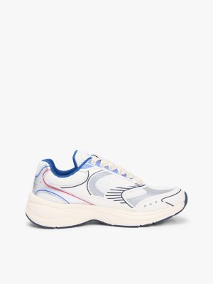 Tommy Jeans Archive Runner Sneaker, Red / White / Blue