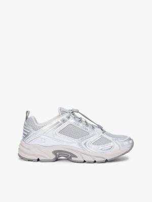 Tommy Jeans Archive Metallic Sneaker, Silver