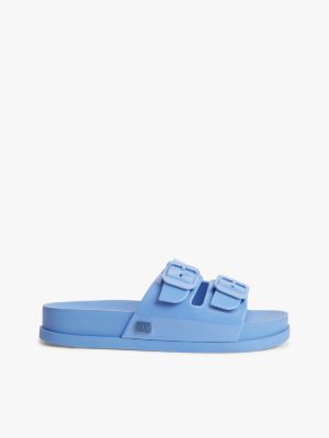 Tommy Jeans Double-Strap Jelly Sandal, Blue Note