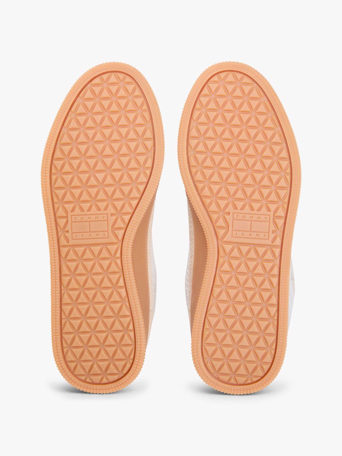 Tommy Jeans Knit Skater Sneaker — White Clay/Lime Essence