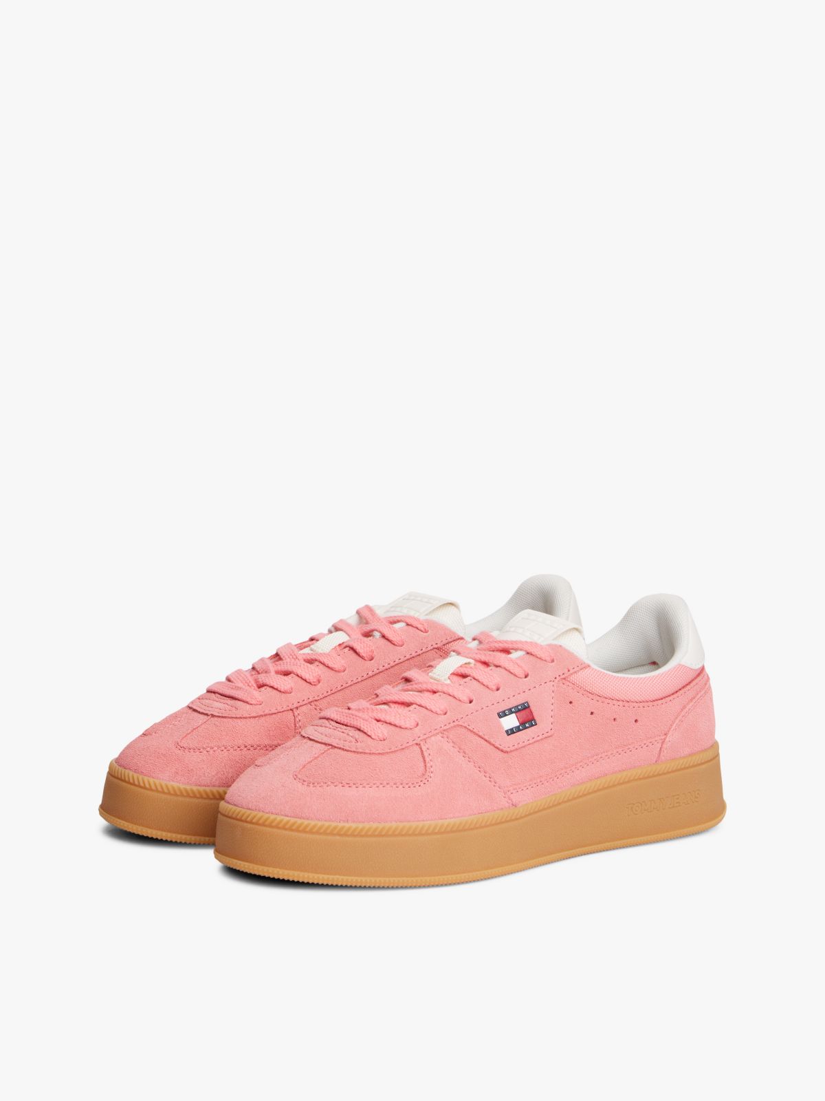 Tommy Jeans Platform Suede Sneaker — Enchanted Pink