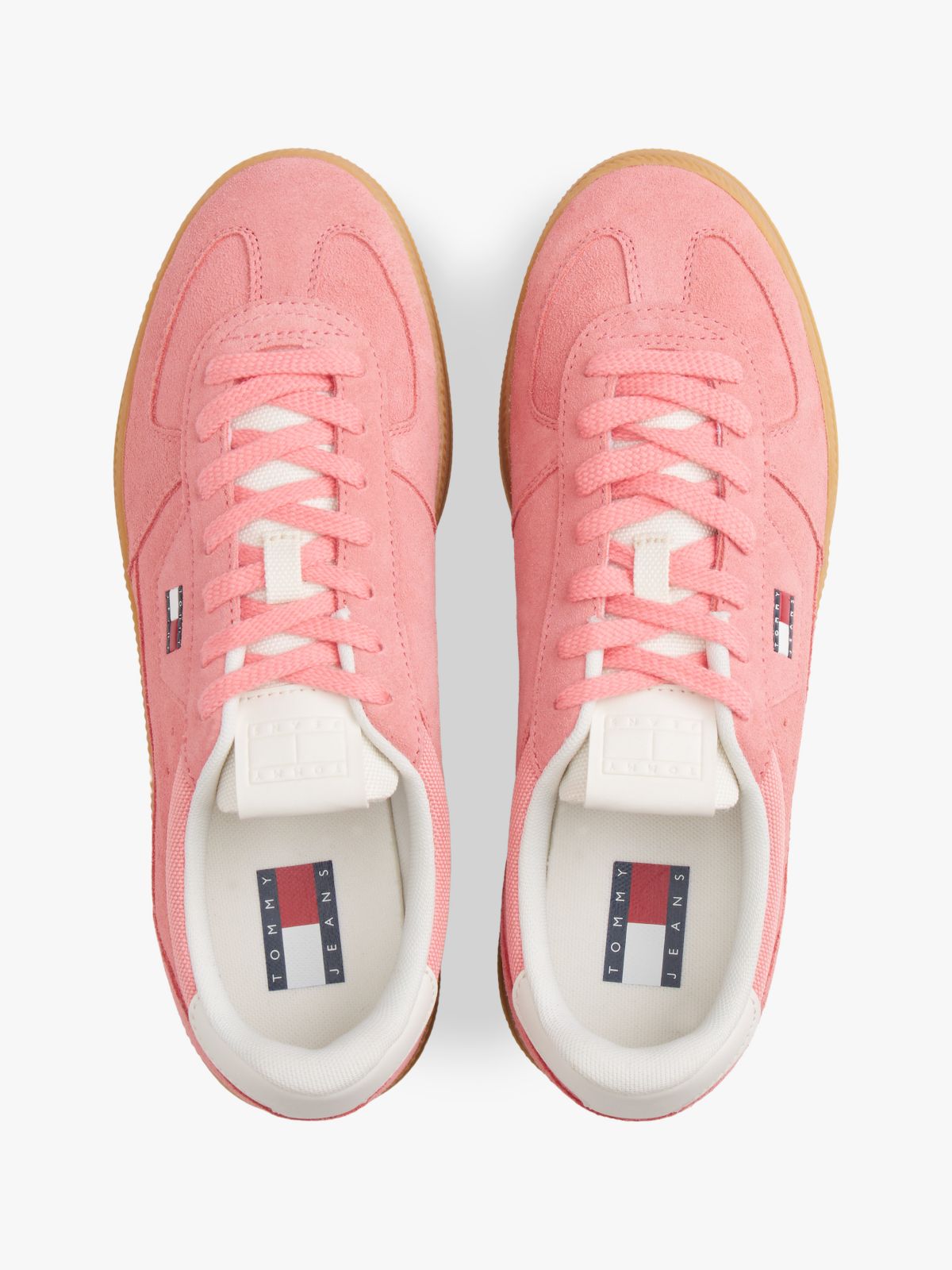 Tommy Jeans Platform Suede Sneaker — Enchanted Pink