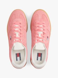 Tommy Jeans Platform Suede Sneaker — Enchanted Pink 3