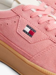 Tommy Jeans Platform Suede Sneaker — Enchanted Pink 6