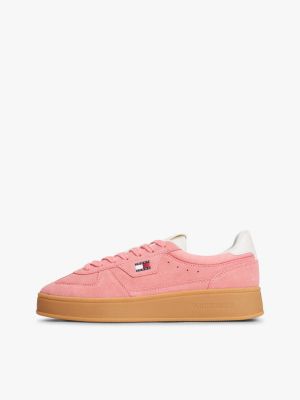 Женские кроссовки Tommy Hilfiger Tommy Jeans Platform Suede, цвет: Розовый — фото 7