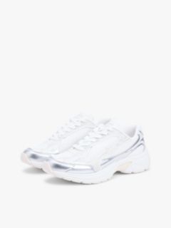 Tommy Jeans Archive Runner Sneaker — Ecru/Silver 2