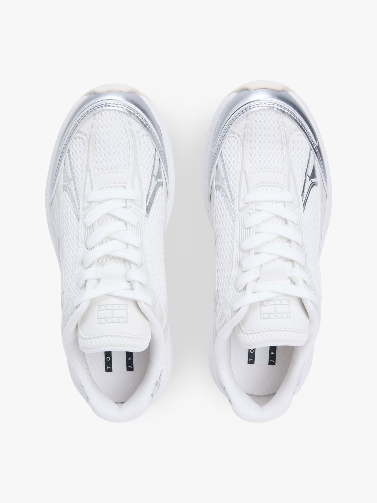 Tommy Jeans Archive Runner Sneaker — Ecru/Silver