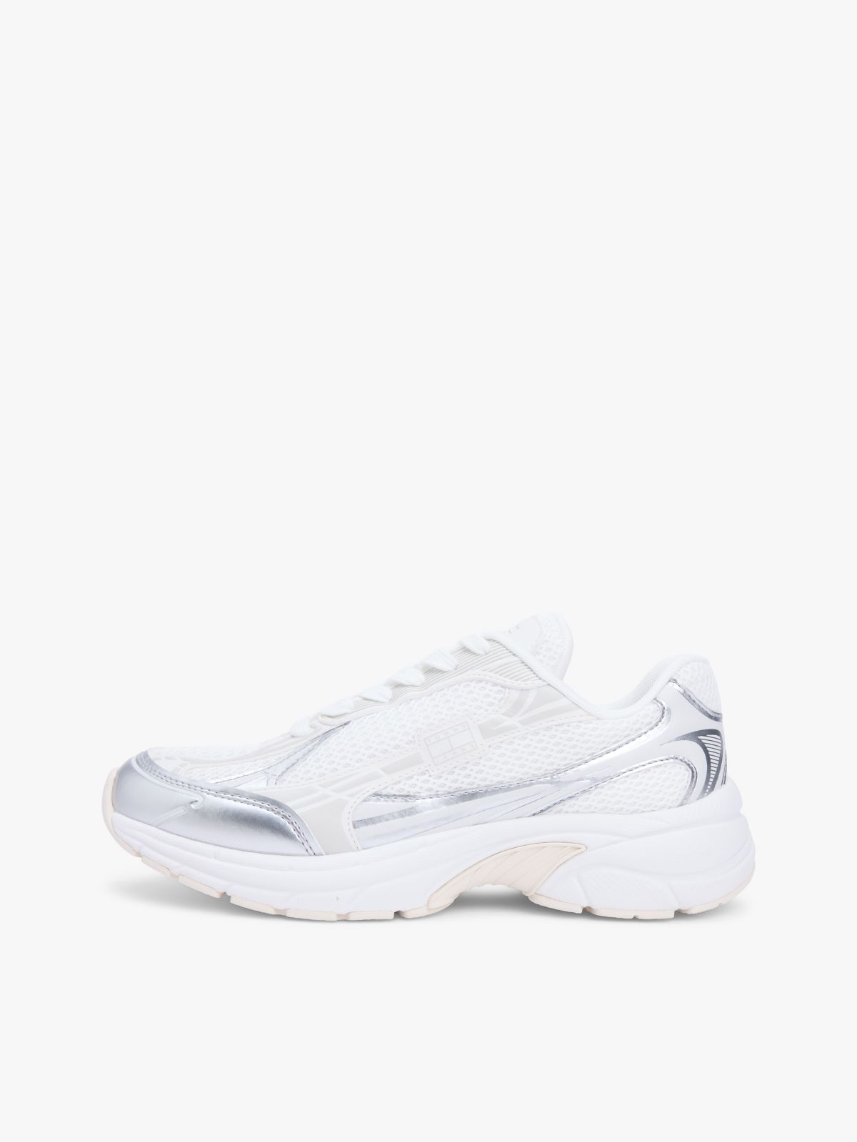 Tommy Jeans Archive Runner Sneaker — Ecru/Silver