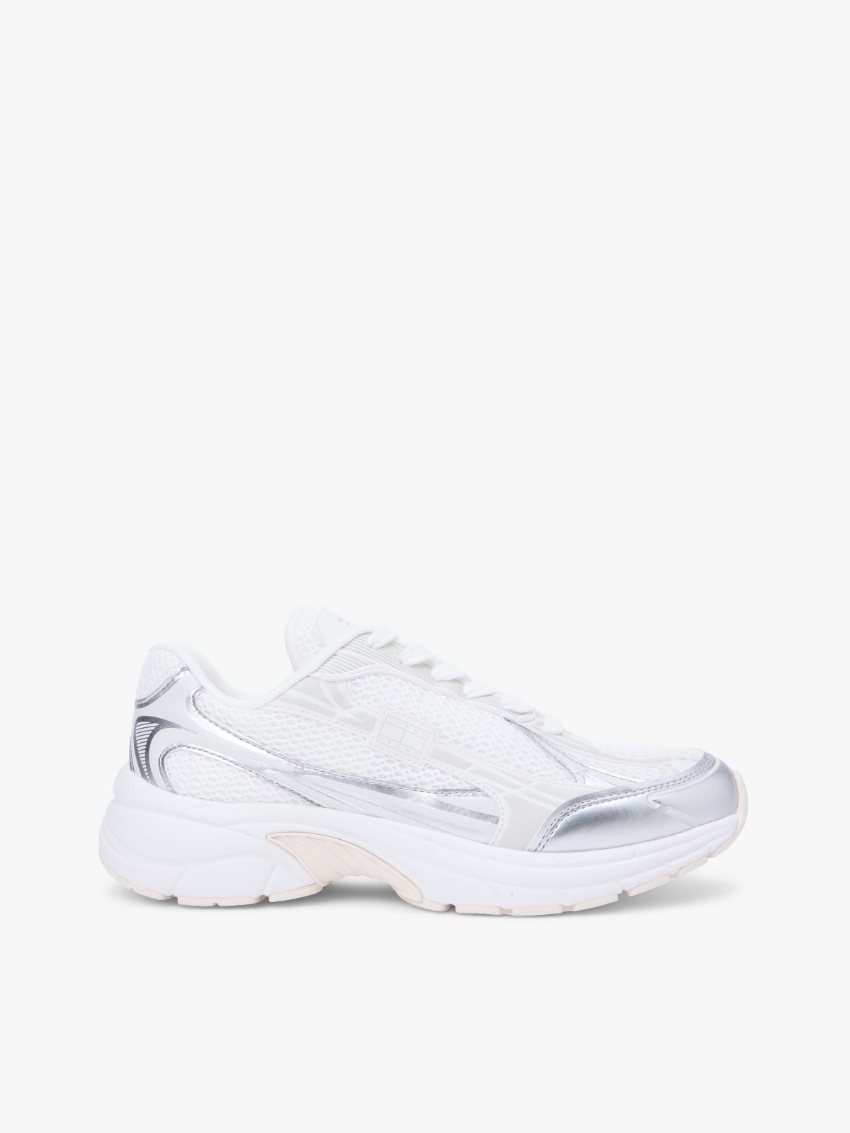 Tommy Jeans Archive Runner Sneaker — Ecru/Silver