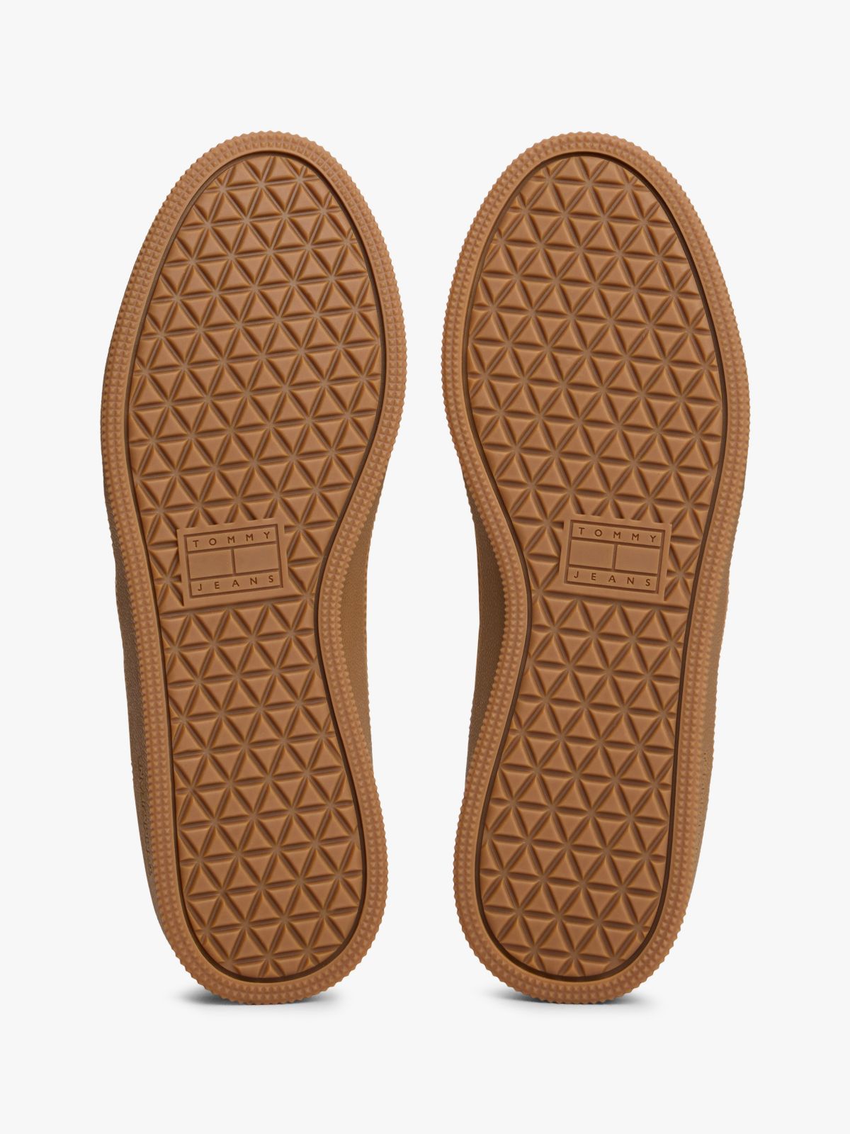 Tommy Jeans Leather Skater Sneaker — Ecru