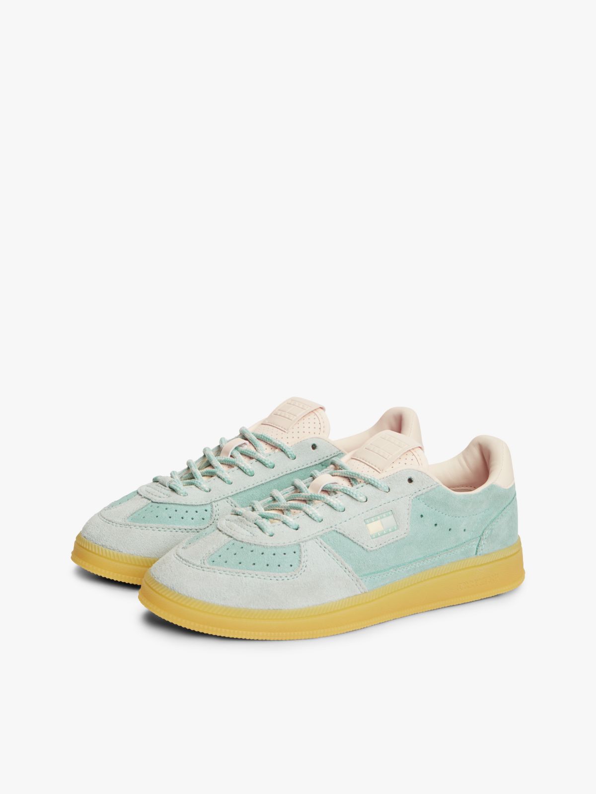 Tommy Jeans Two-Tone Suede Sneaker — Ghost Glacier