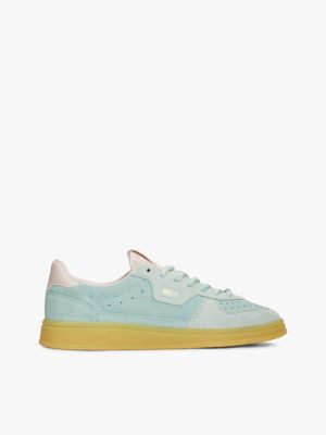 Tommy Jeans Two-Tone Suede Sneaker, Ghost Glacier