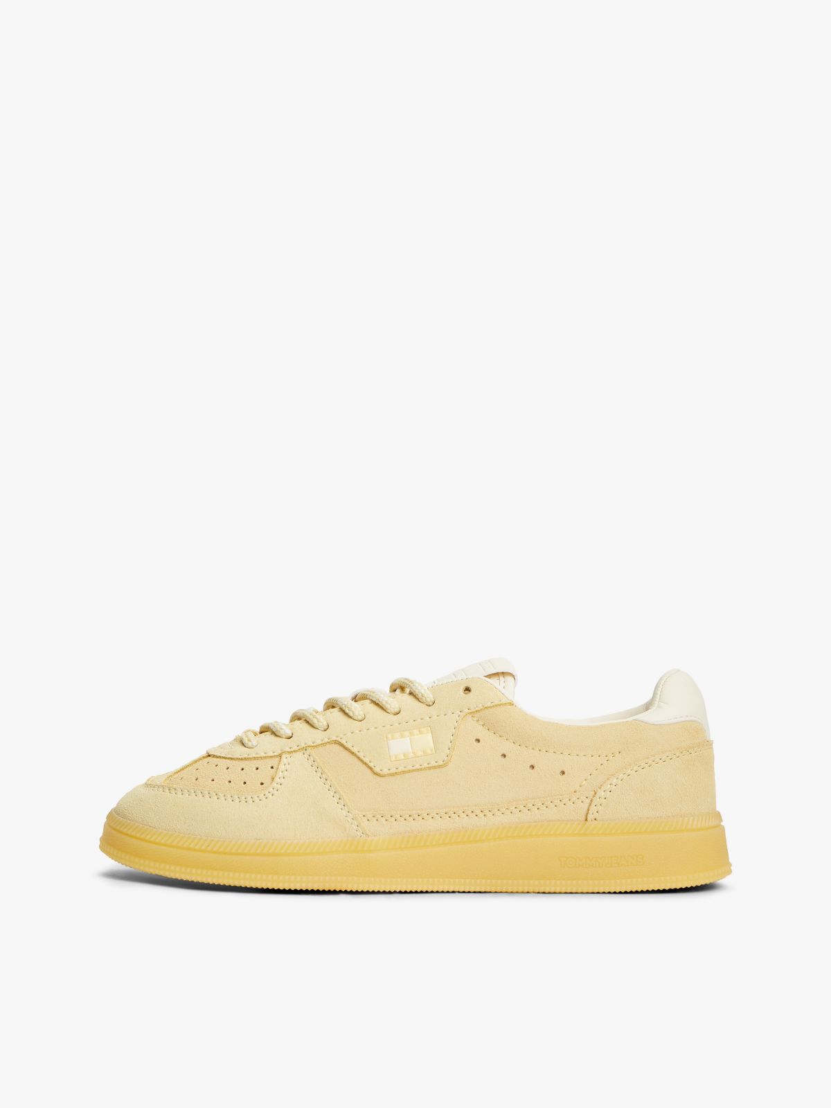 Tommy Jeans Two-Tone Suede Sneaker — Day Lily