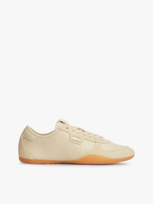 Tommy Jeans Leather Ballet Sneaker, Harbor Haze