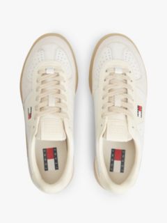 Tommy Jeans Leather Platform Sneaker — Ecru 3