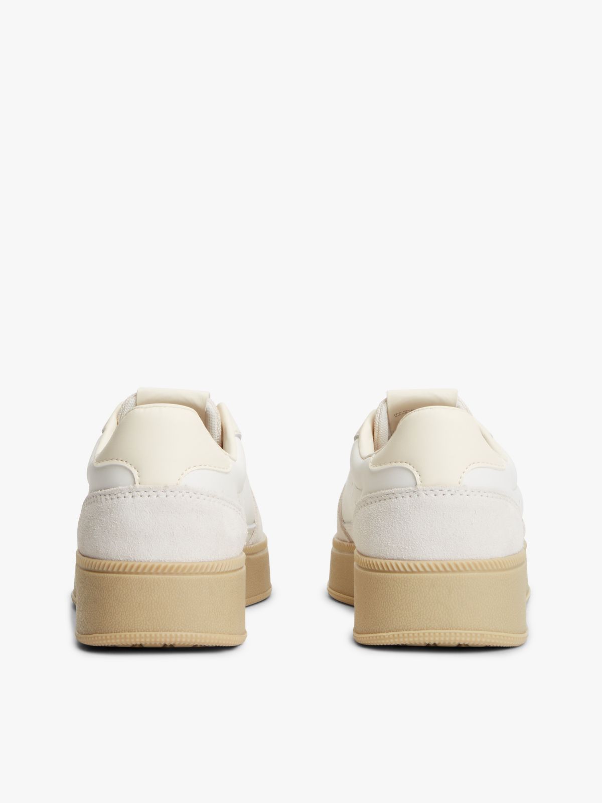 Tommy Jeans Leather Platform Sneaker — Ecru