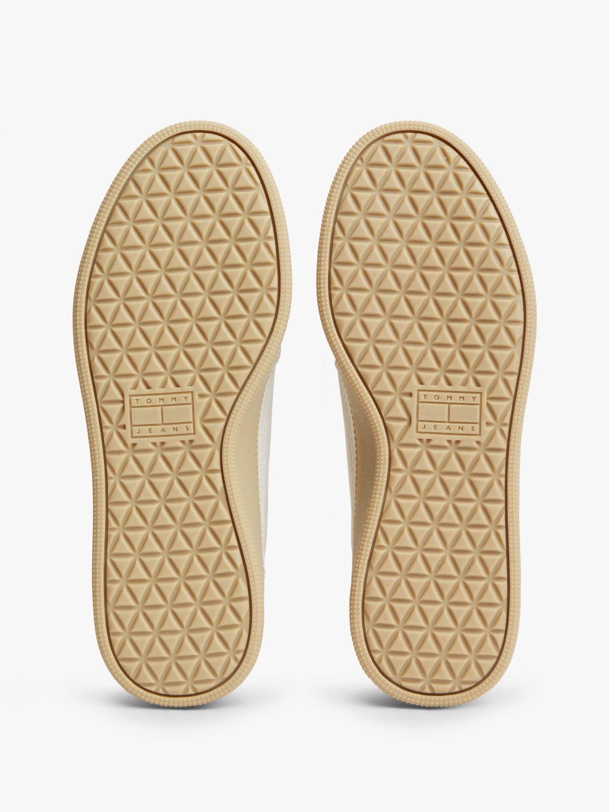 Tommy Jeans Leather Platform Sneaker — Ecru
