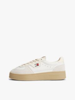 Tommy Jeans Leather Platform Sneaker — Ecru 7
