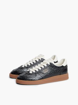 Женские кроссовки Tommy Hilfiger Tommy Jeans Leather Skater, цвет: Чёрный — фото 2