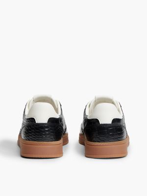 Женские кроссовки Tommy Hilfiger Tommy Jeans Leather Skater, цвет: Чёрный — фото 4