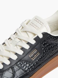 Tommy Jeans Leather Skater Sneaker — Black 6