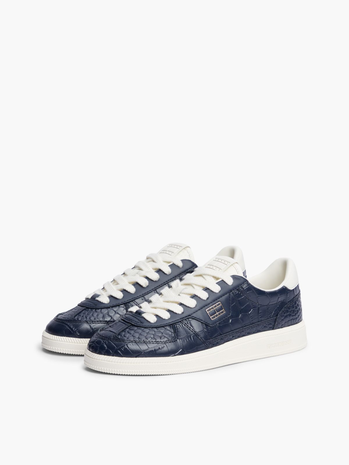 Tommy Jeans Leather Skater Sneaker — Dark Blue