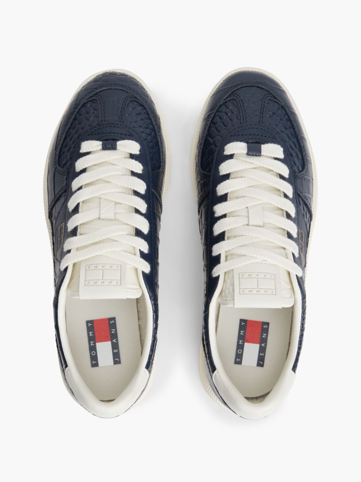 Tommy Jeans Leather Skater Sneaker — Dark Blue