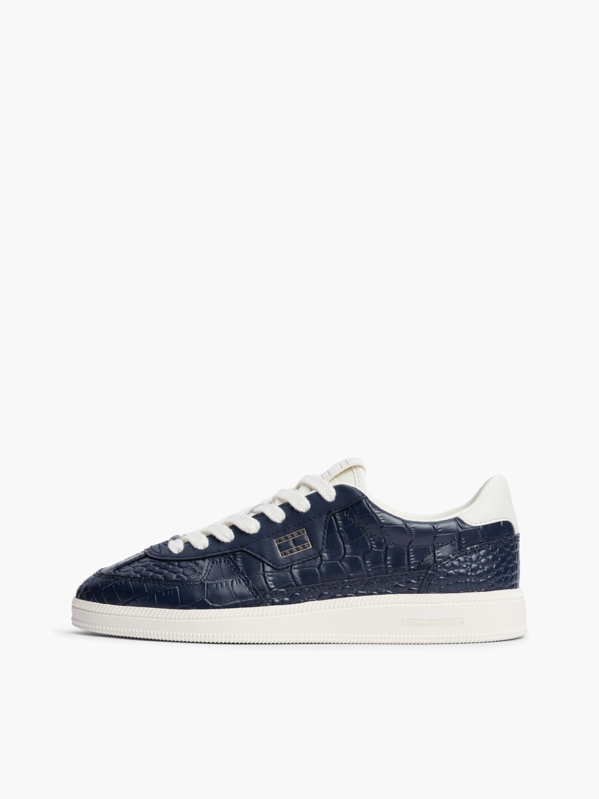 Tommy Jeans Leather Skater Sneaker — Dark Blue