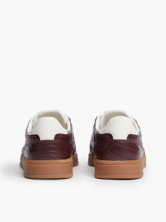 Tommy Jeans Leather Skater Sneaker — Burgundy Velvet 4
