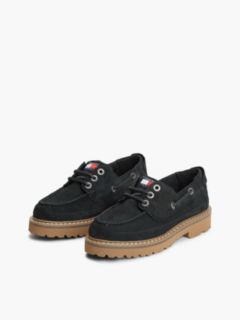 Tommy Jeans Archive Suede Boat Shoe — Navy 2